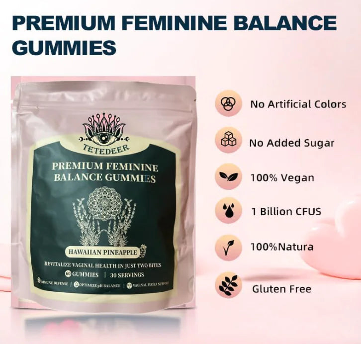 Vital Organic Natural Nutrition Feminine pH Balance Gummies