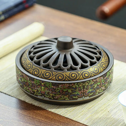 Enamel Ceramic Incense Coil Burners