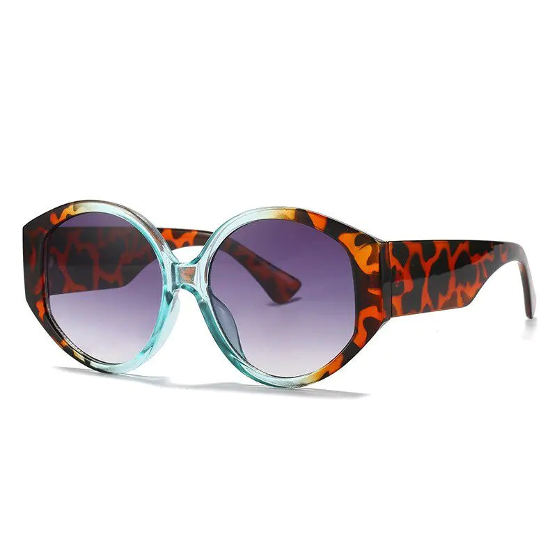 Retro Round Gradient Sunglasses