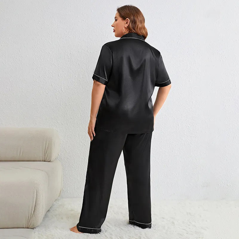 Nightwell Plus Size Polyester Satin Pajamas