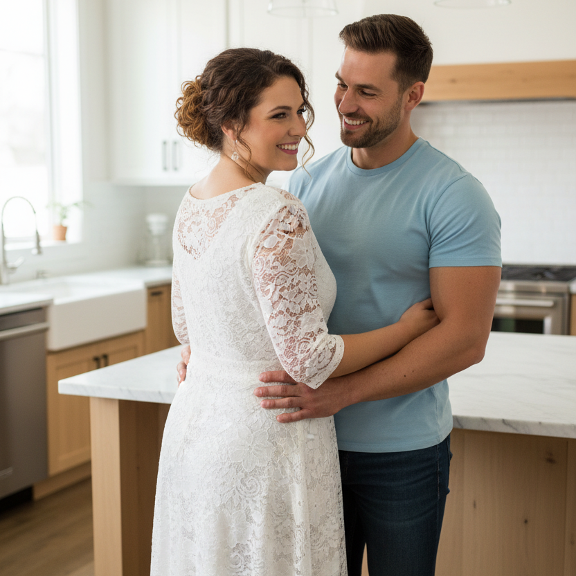 Chic Plus Size Lace Midi Dress