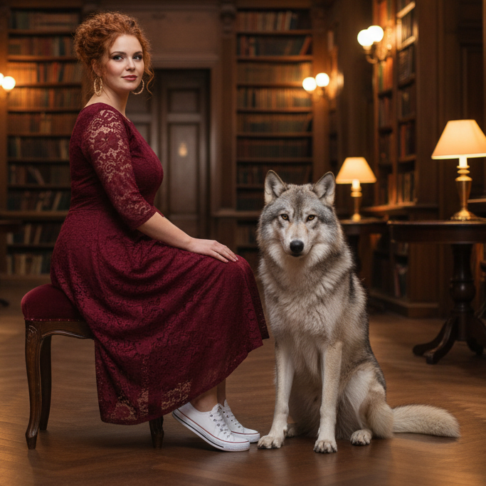 Chic Plus Size Lace Midi Dress