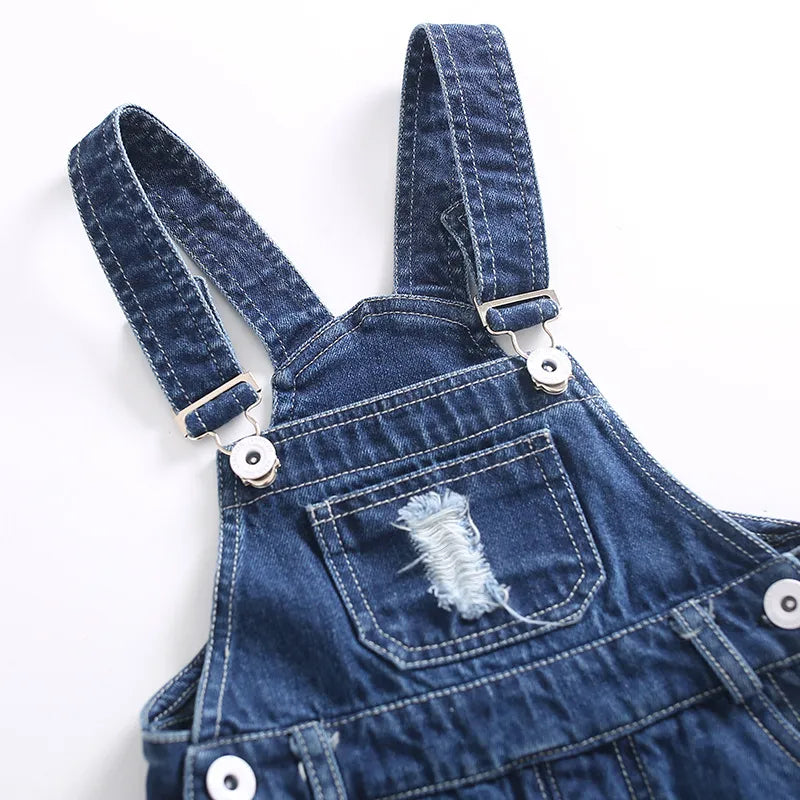 Kid's Ripped Denim Overalls – Body & Soul - Gifts from the Heart