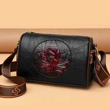 Lanyibaige Floral Embossed Crossbody Bags