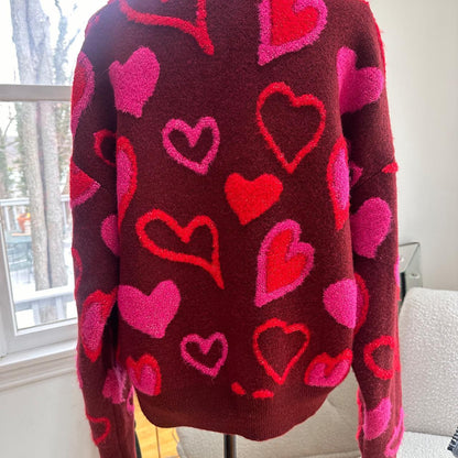 Heart Knit Pullover Sweater Collection