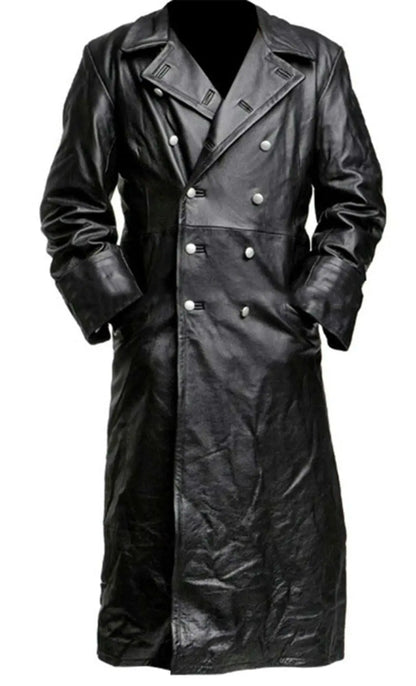 Vegan Leather Trench Coat