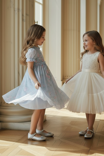 Pompadour Garden Giselle Chiffon Dress