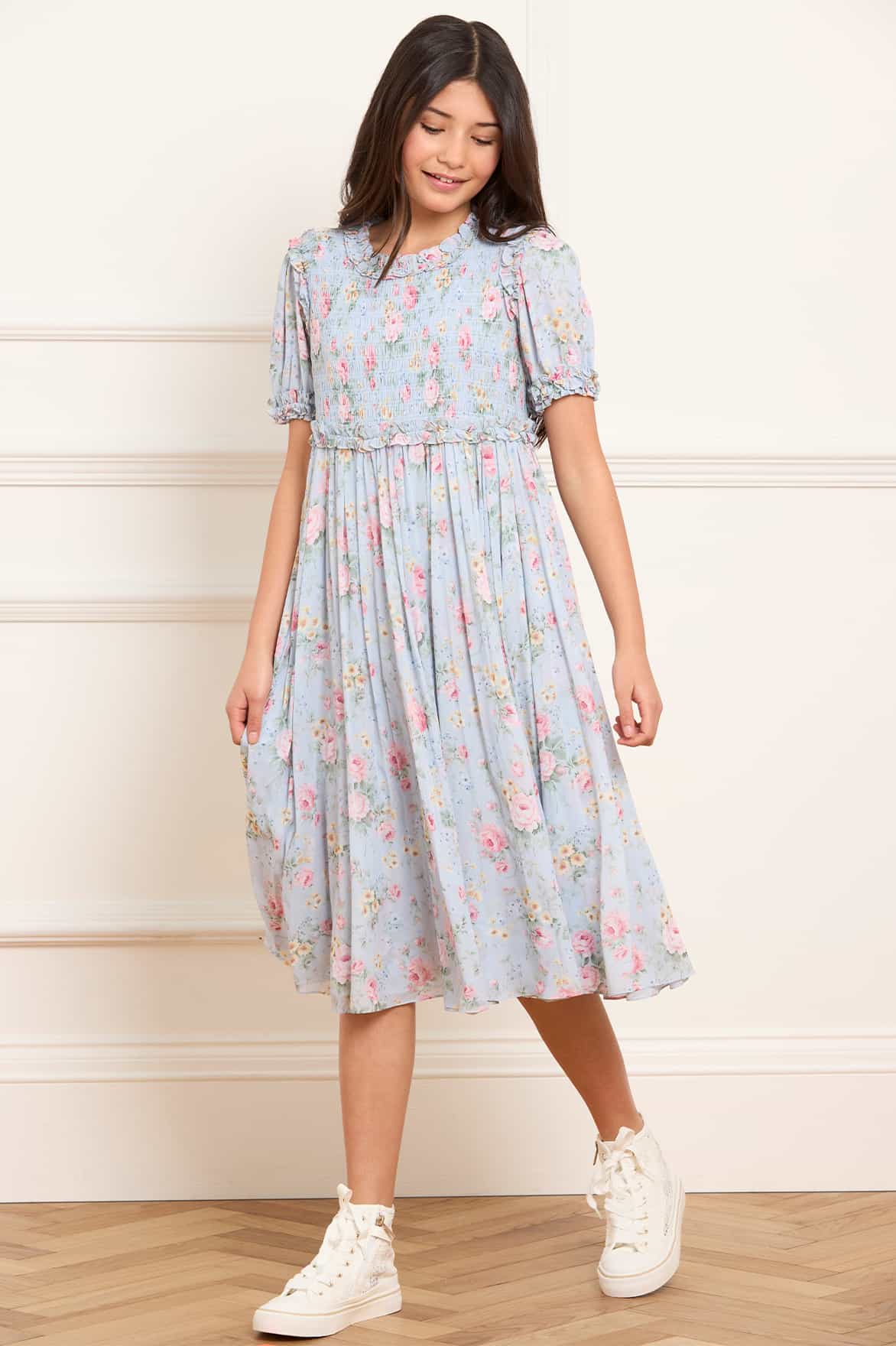 Pompadour Garden Giselle Chiffon Dress