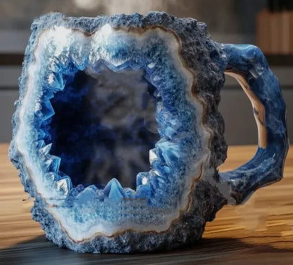 Mineral Crystal Resin Coffee Mugs