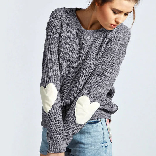 Patchwork Heart Sweater