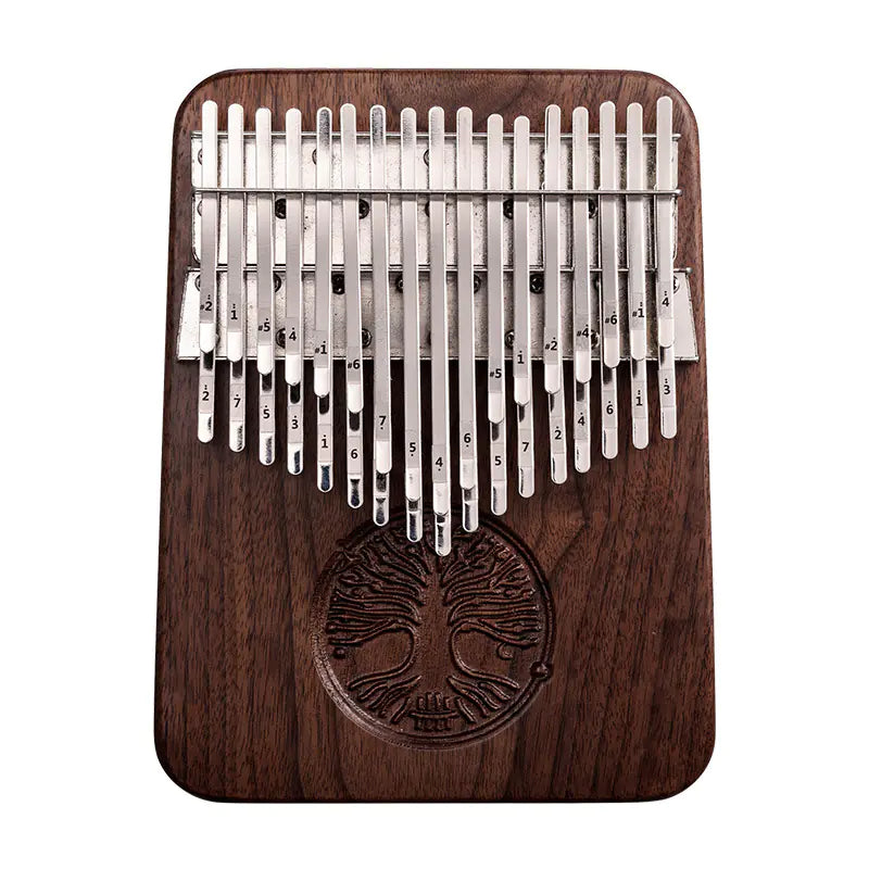 Tree of Life - HLURU 34 Keys Black Walnut Chromatic Kalimba