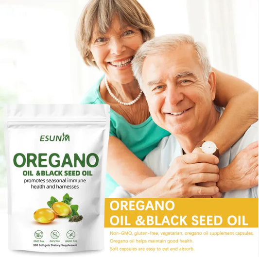 Oregano Oil & Black Seed Oil Softgel Capsules