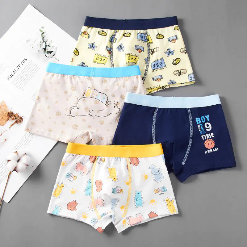 Boys Cotton Boxer Briefs