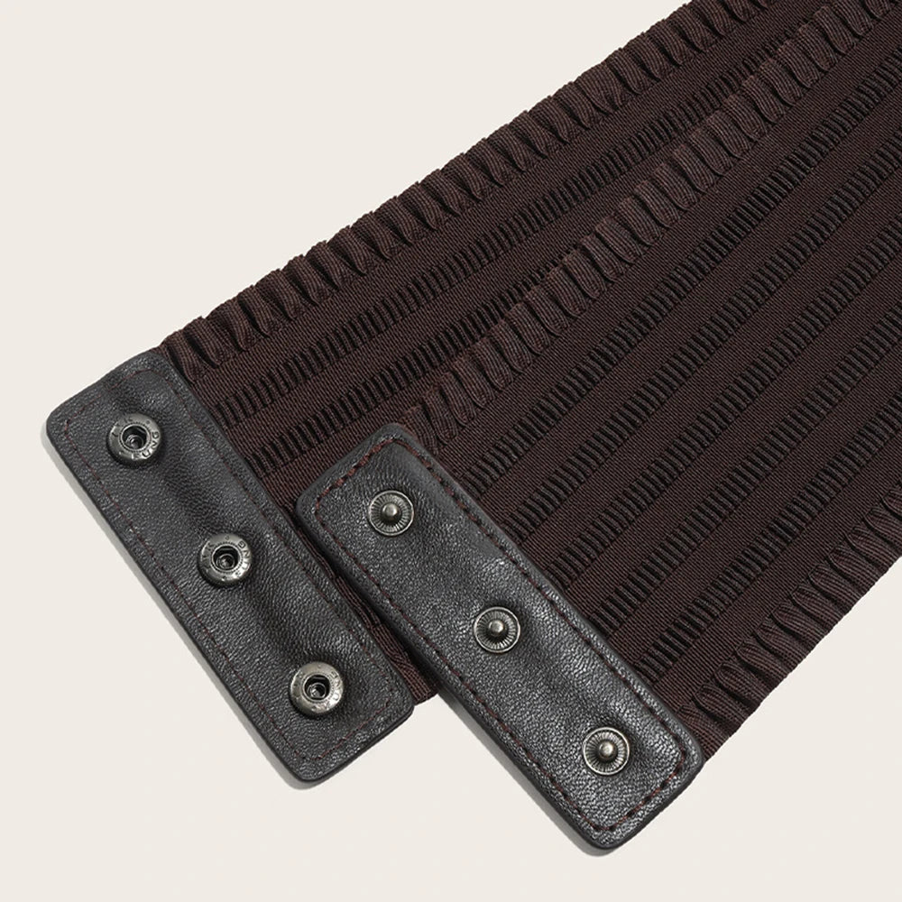 Domed Elastic Wide Belts