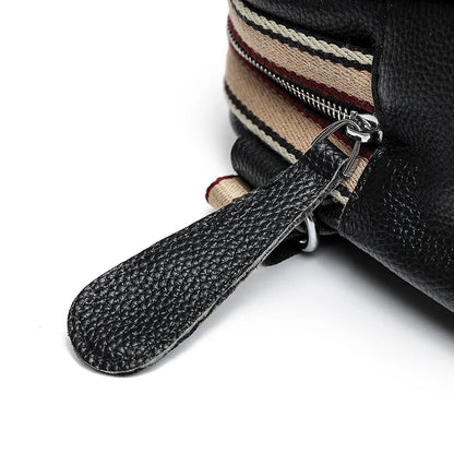 Annmouler Genuine Cowhide Leather Saddle Handbags