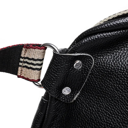 Annmouler Genuine Cowhide Leather Saddle Handbags