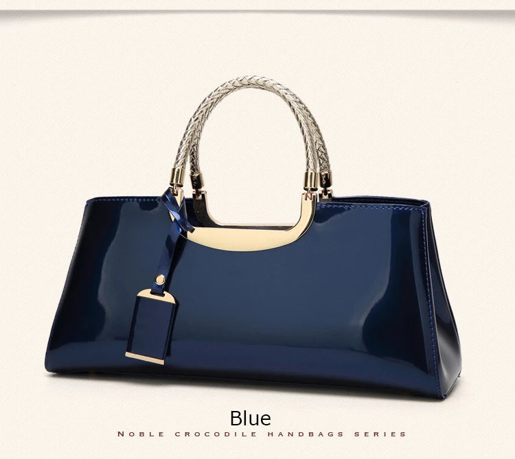 Noble Patent Leather Messenger Bags