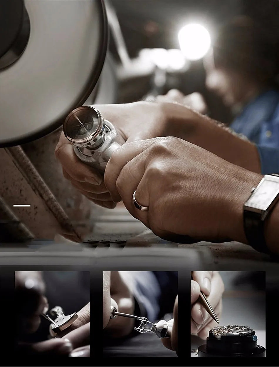 LIGE Belmont Automatic Mechanical Tourbillon Waterproof Watches