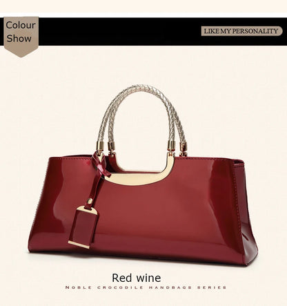Noble Patent Leather Messenger Bags