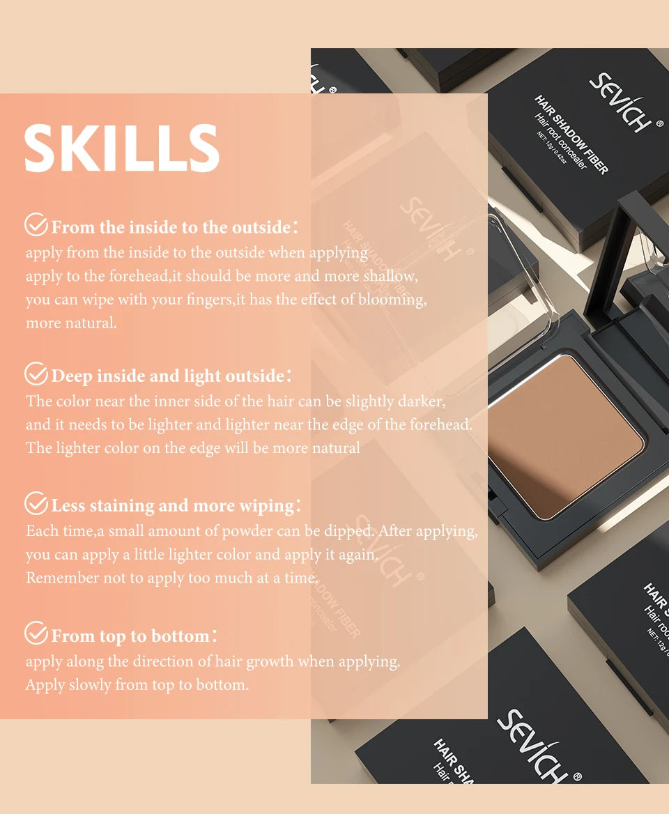 SEVICH Waterproof Natural Root Touch Up Powder