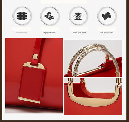 Noble Patent Leather Messenger Bags