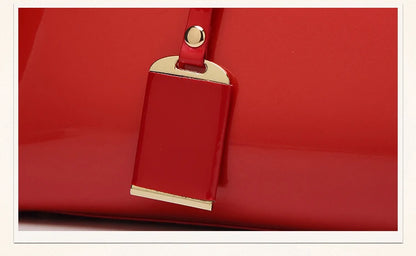 Noble Patent Leather Messenger Bags