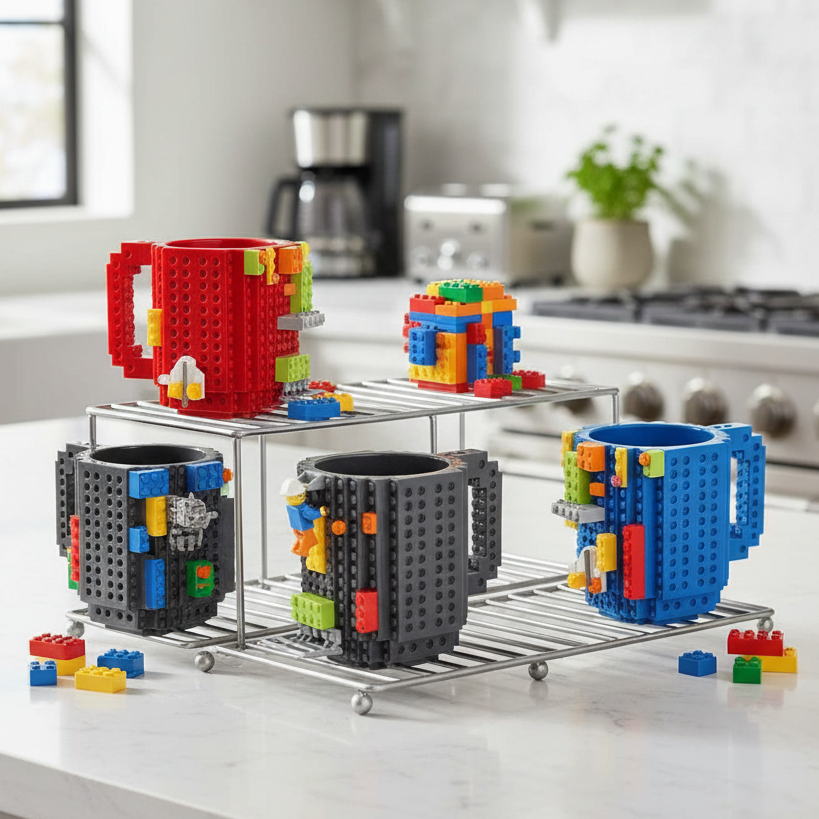 LEGO Creative Build-on Brick Mugs