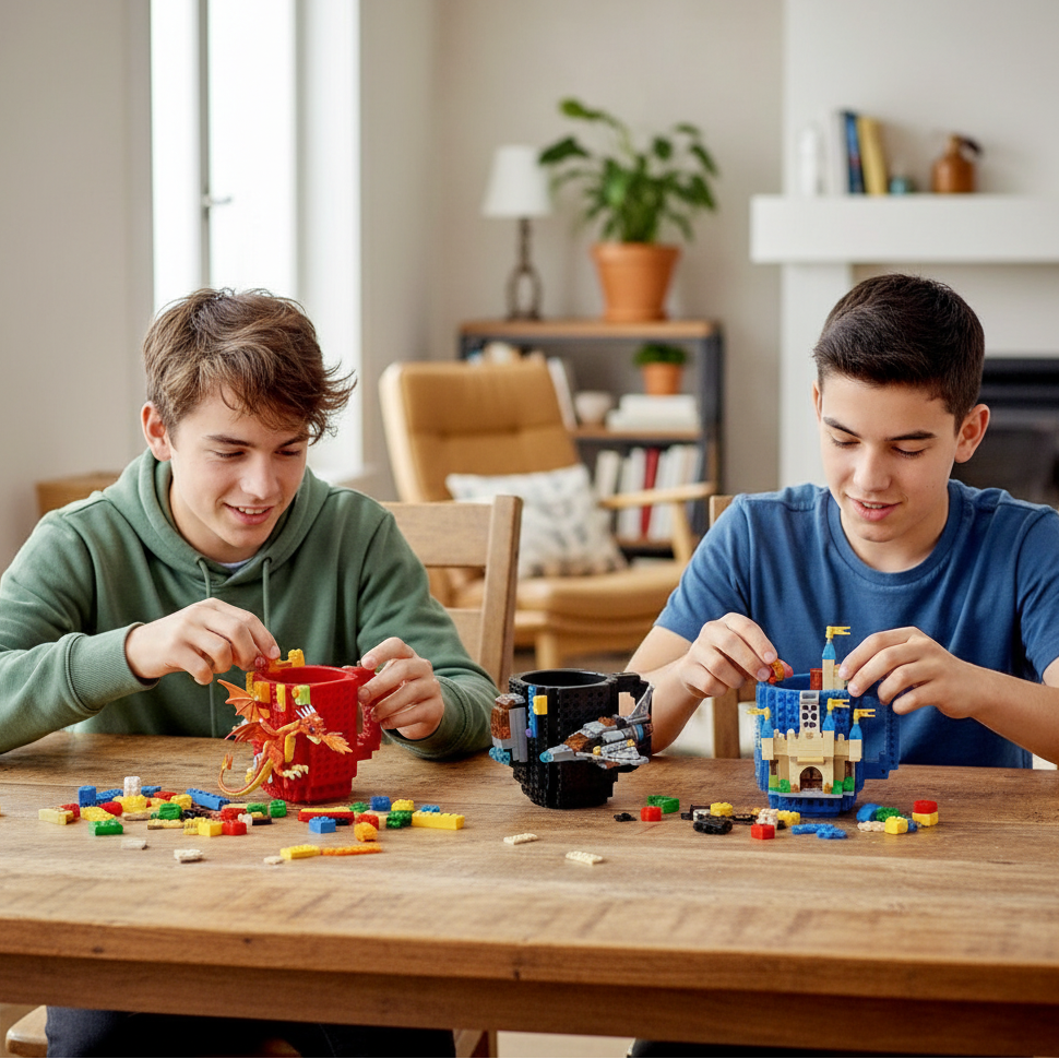 LEGO Creative Build-on Brick Mugs