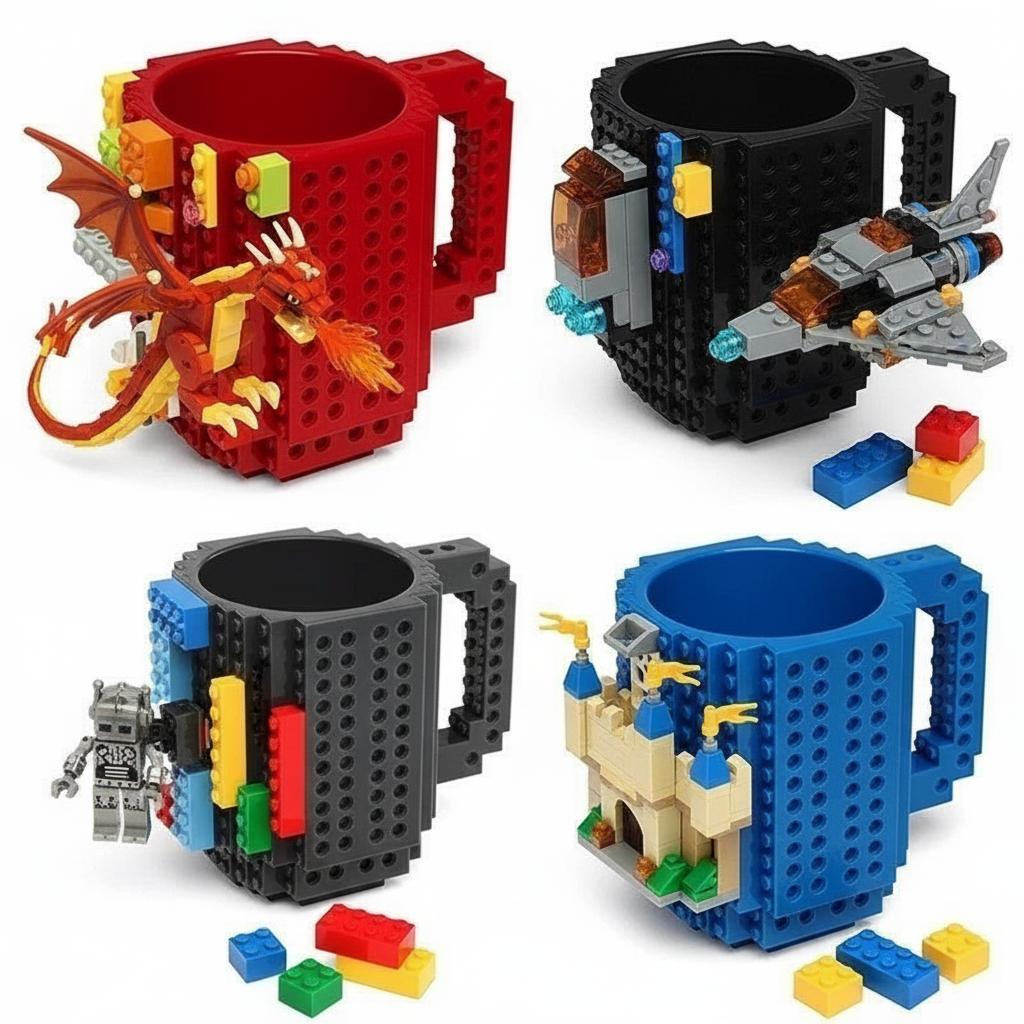 LEGO Creative Build-on Brick Mugs