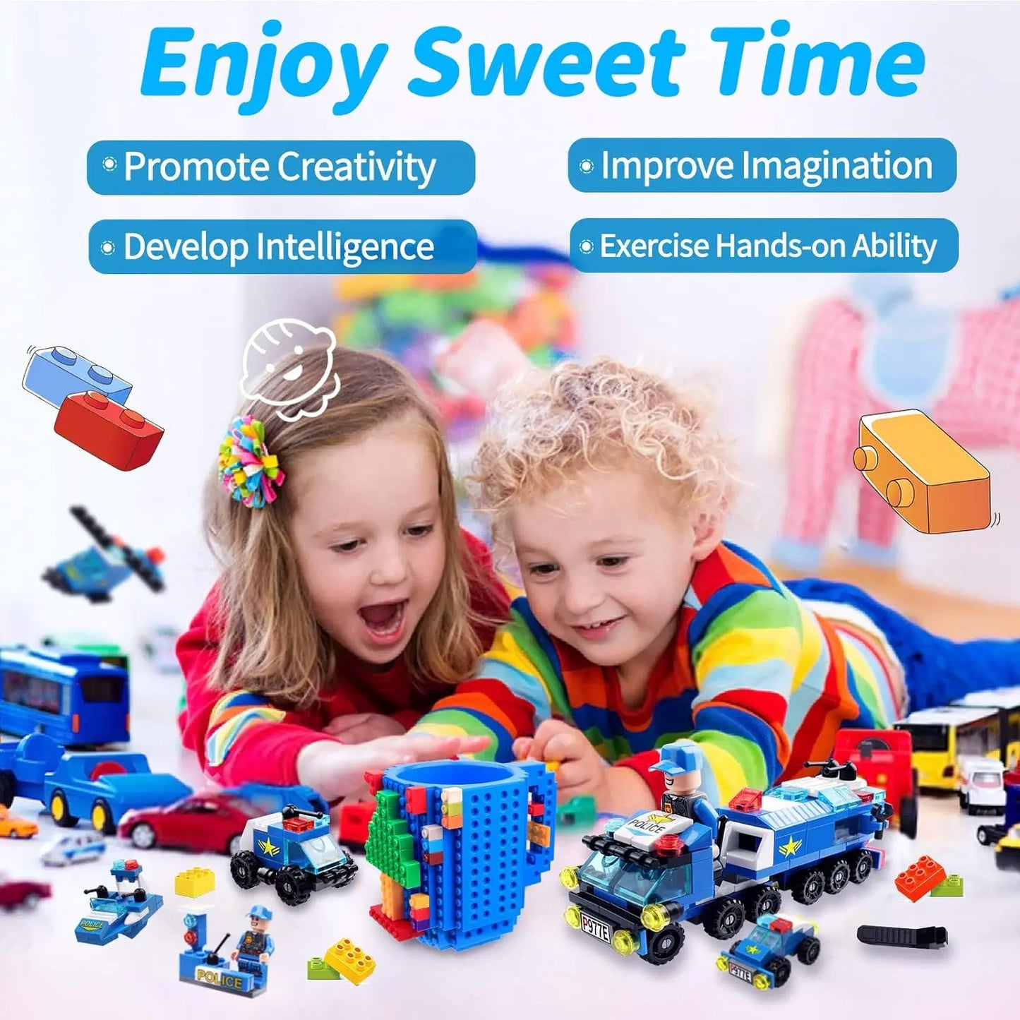 LEGO Creative Build-on Brick Mugs