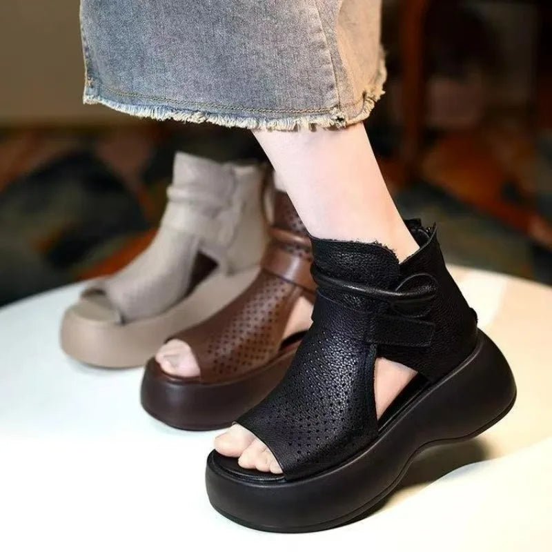 Roman High-Top Platform Sandals