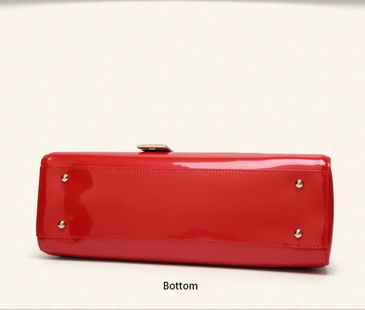 Noble Patent Leather Messenger Bags