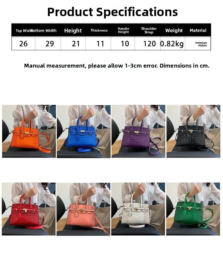 Birkin Inspired Crocodile Leather Handbags - The Dubai Collection