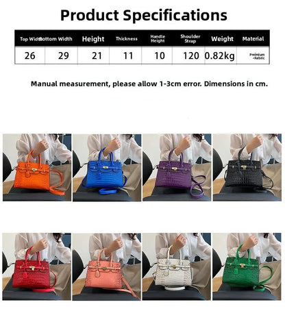 Birkin Inspired Crocodile Leather Handbags - The Dubai Collection