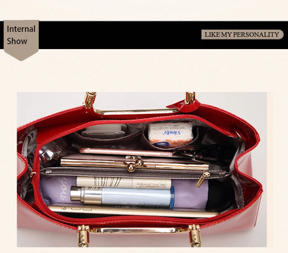 Noble Patent Leather Messenger Bags