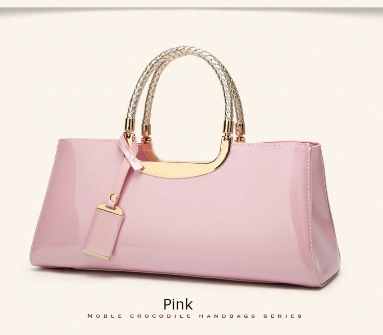 Noble Patent Leather Messenger Bags