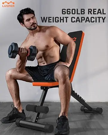 Adjustable Foldable Home Gym Weight Bench