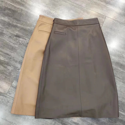 ICONIC Genuine Leather Skirt