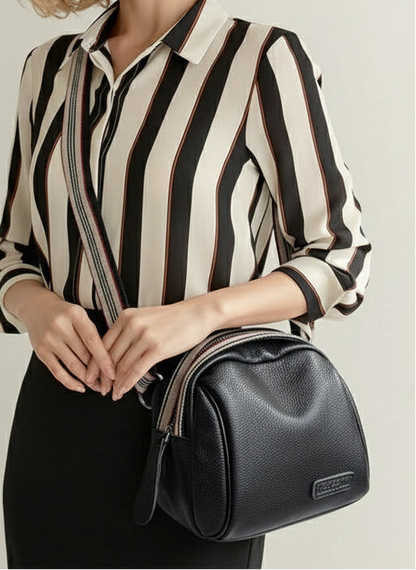 Annmouler Genuine Cowhide Leather Saddle Handbags