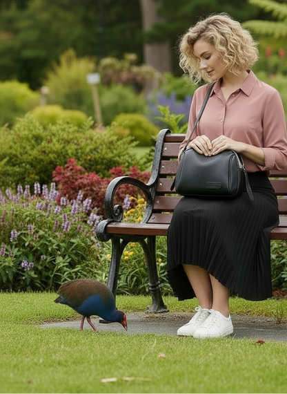 Annmouler Genuine Cowhide Leather Saddle Handbags