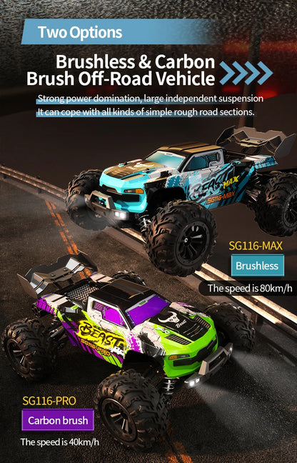 BEAST MAX and PRO High-Power Four-Wheel Drive RC Off-Road Racing Cars