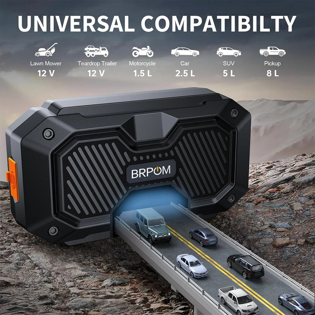 BRPOM 5000A UltraSafe 12V Car Battery Jump Starter