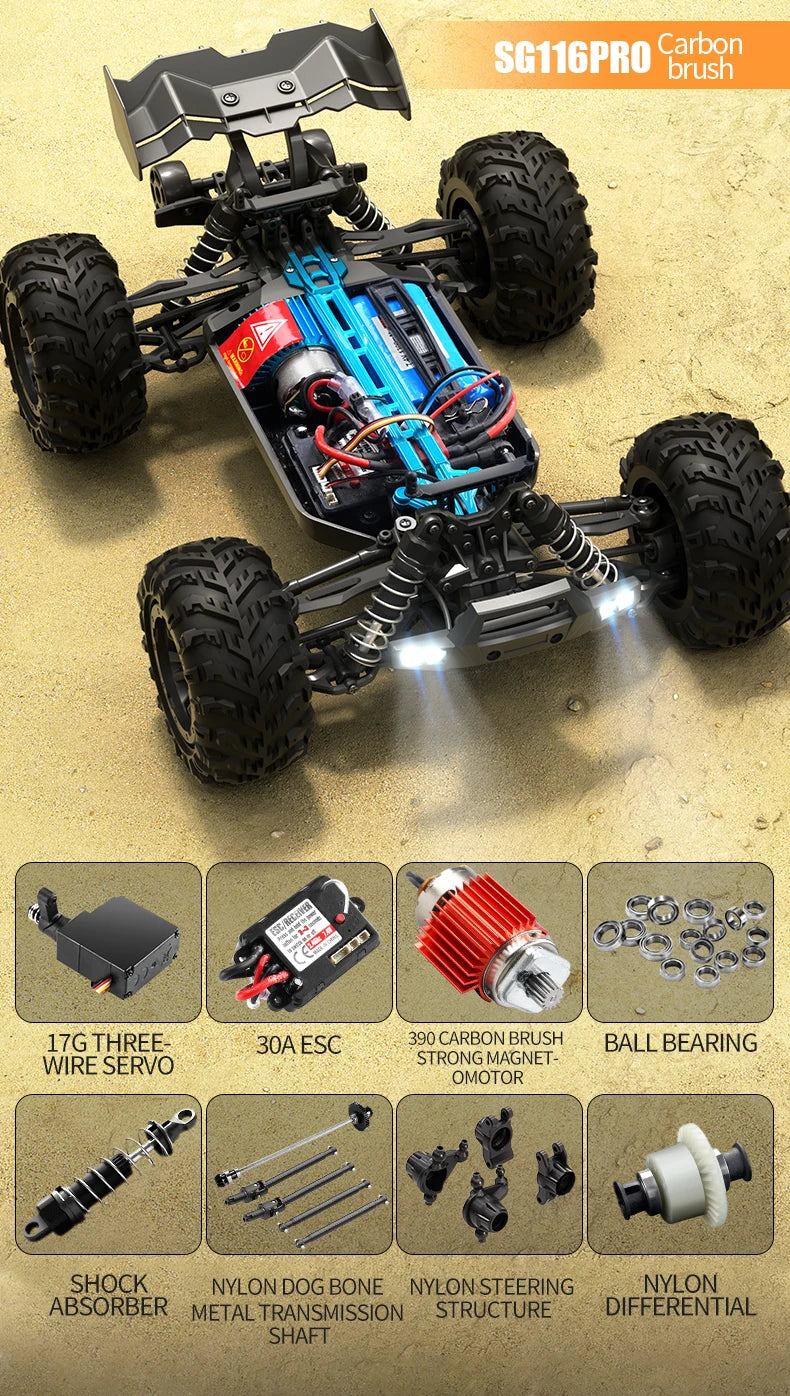 BEAST MAX and PRO High-Power Four-Wheel Drive RC Off-Road Racing Cars