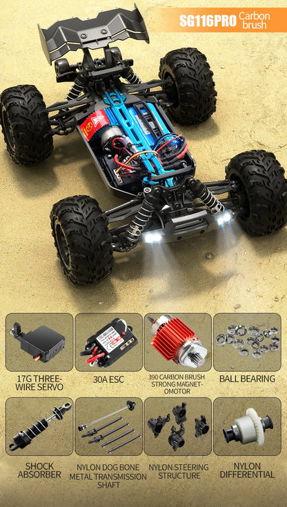BEAST MAX and PRO High-Power Four-Wheel Drive RC Off-Road Racing Cars
