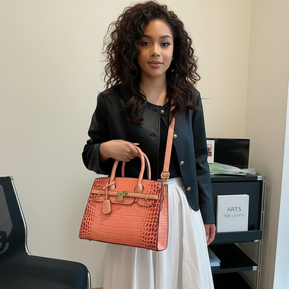 Birkin Inspired Crocodile Leather Handbags - The Dubai Collection
