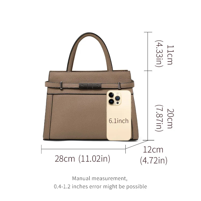 Birkin Inspired Genuine Leather Handbags - The New York Collection