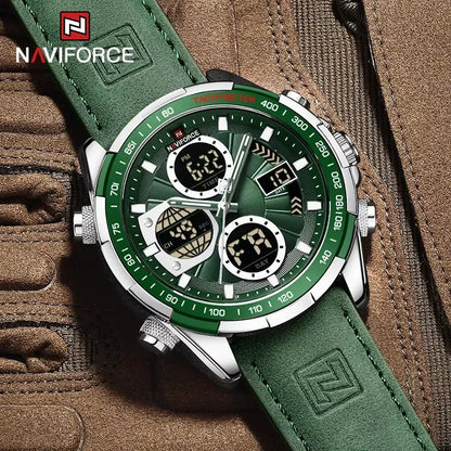 NAVIFORCE Luxury Waterproof Dual Display Sports Quartz Watch