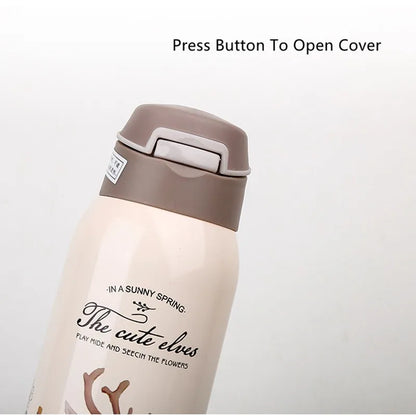 The Cute Elves Straw Water Bottles