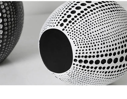 Nordic Resin Polka Dot Apple Decor