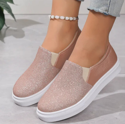 Glitter Platform Loafers